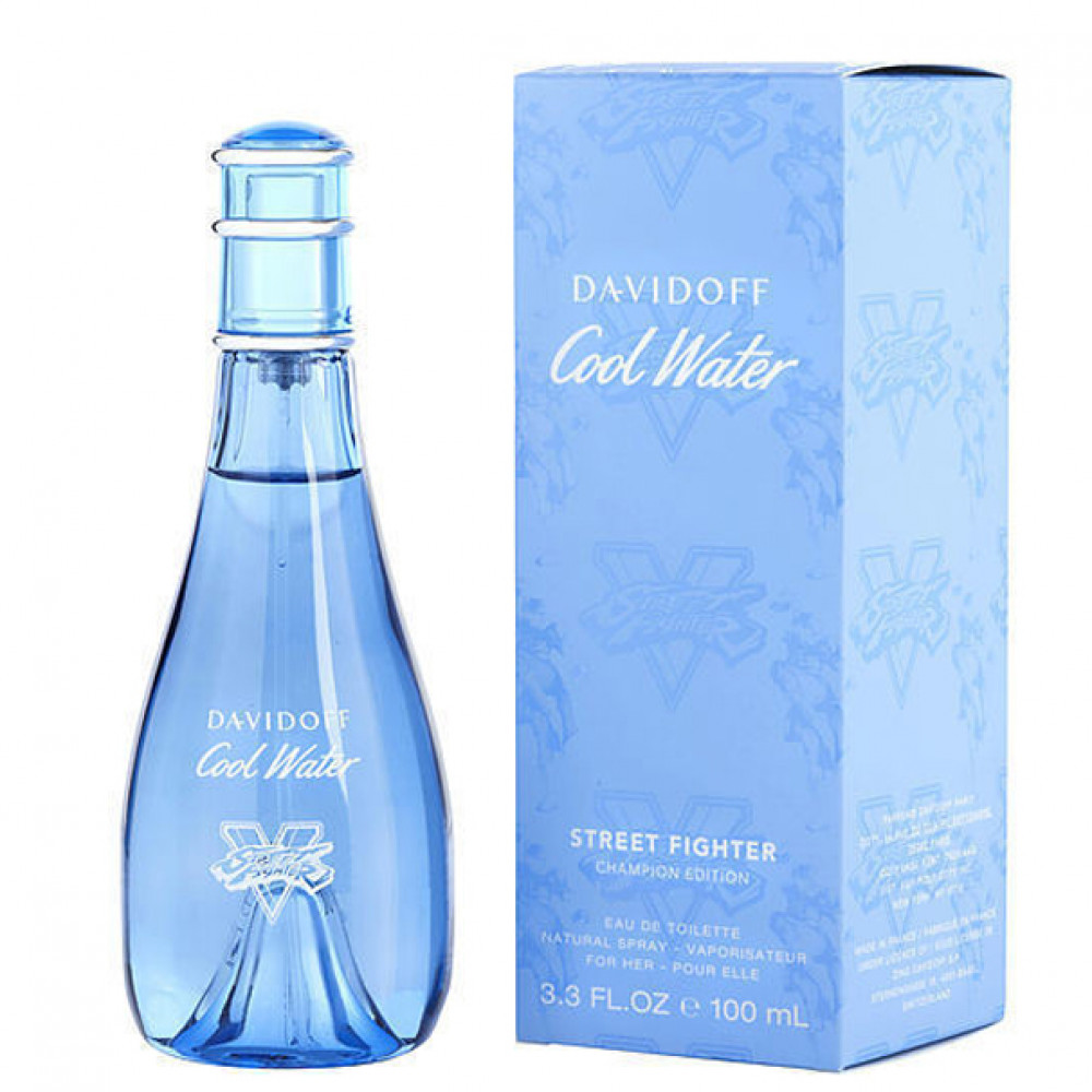 Туалетная вода Davidoff Cool Water Woman Street Fighter Champion Edition для женщин (оригинал) - edt 100 ml