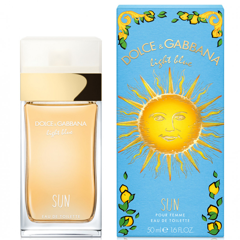 Туалетная вода Dolce&Gabbana Light Blue Sun для женщин (оригинал) - edt 50 ml