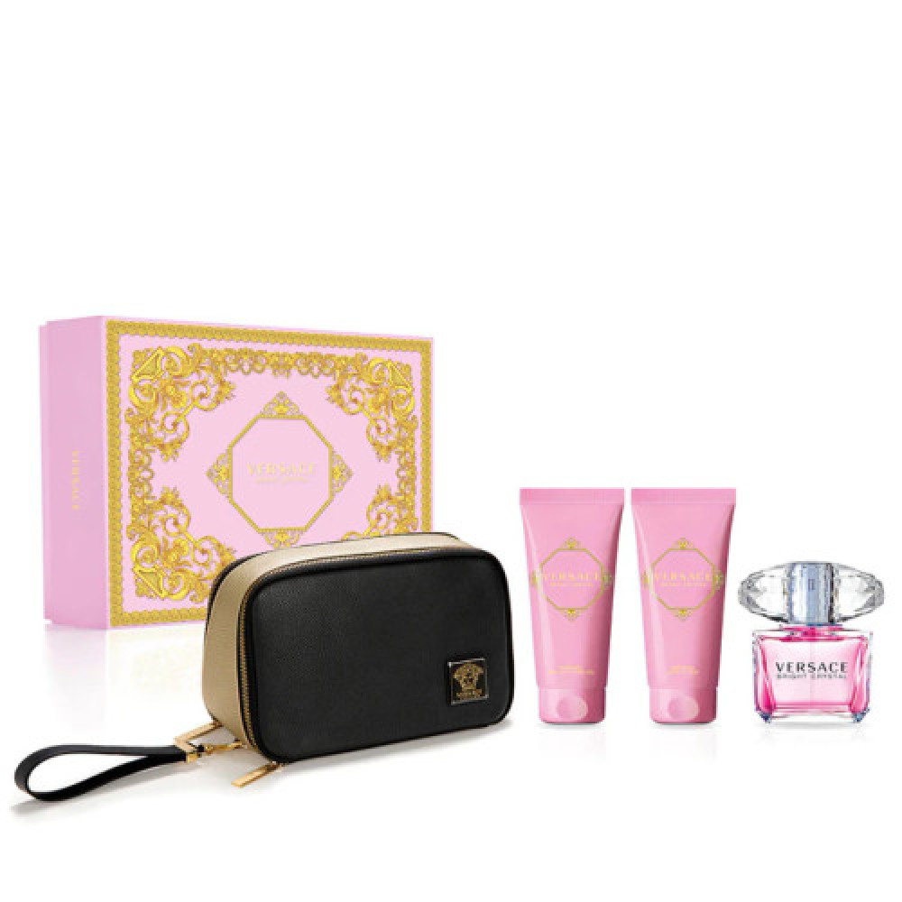 Набір Versace Bright Crystal для жінок - set (edt 90 ml + b/l 100 ml + sh/g 100 ml + pouch)