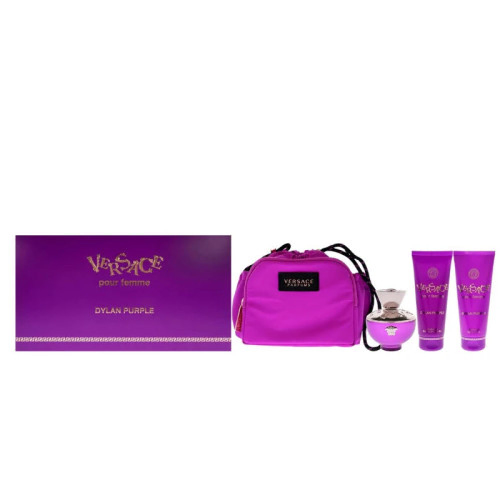 Набір Versace Pour Femme Dylan Purple для жінок - set (edp 100 ml + sh/g 100 ml + b/l 100 ml + bag)