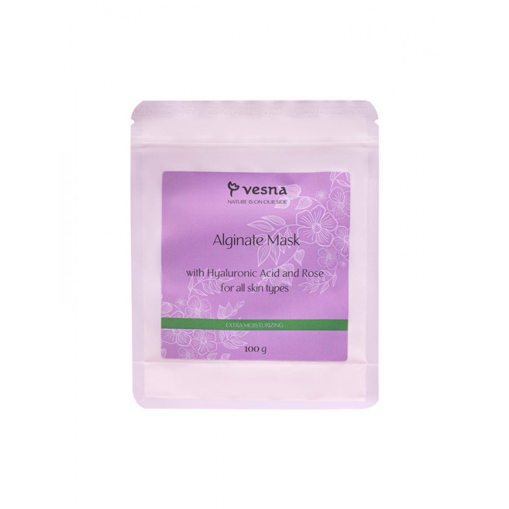Vesna Альгінатна маска з гіалуроновою кислотою та трояндою, 100 g