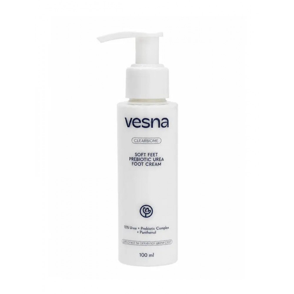 Vesna Крем для ніг з пребіотиками та 10% сечовини, 100 ml