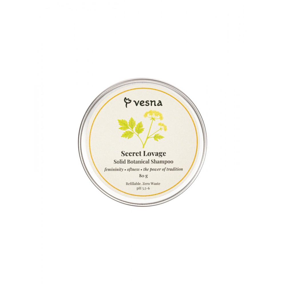 Vesna Твердий шампунь Секрет Любистку 80г Vesna Твердий шампунь Секрет Любистку 80г