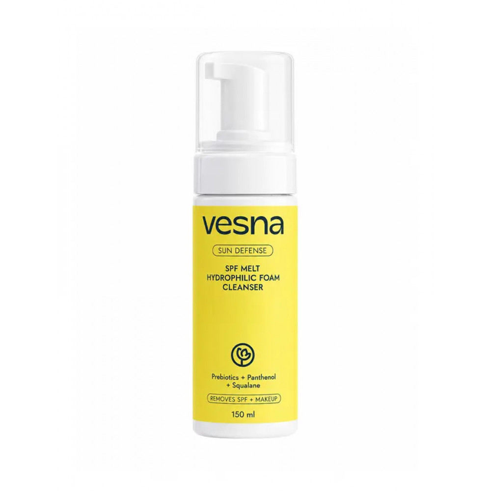 Vesna Гідрофільна пінка для очищення обличчя від SPF-засобів, 150 ml