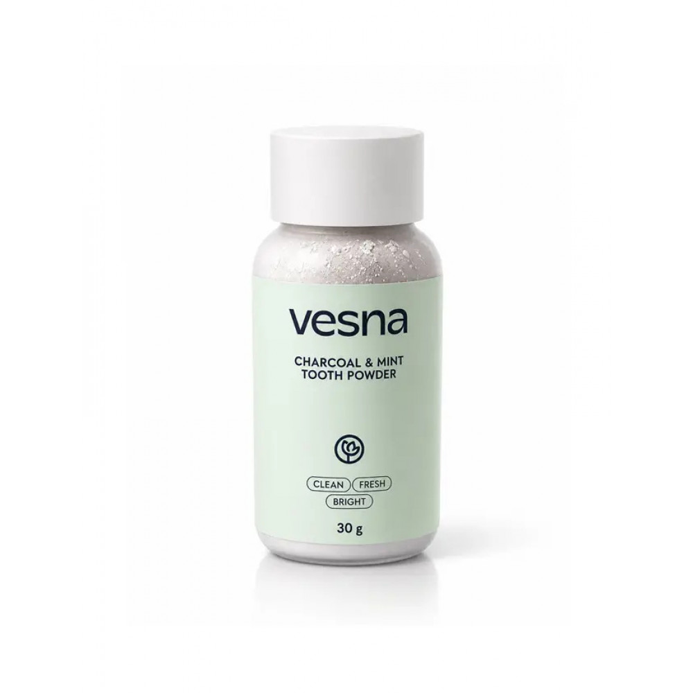 Vesna Відбілюючий зубний порошок Вугілля та М’ята, 30 g