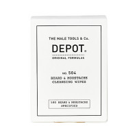 Depot 504 Салфетки очищающие для усов и бороды №12