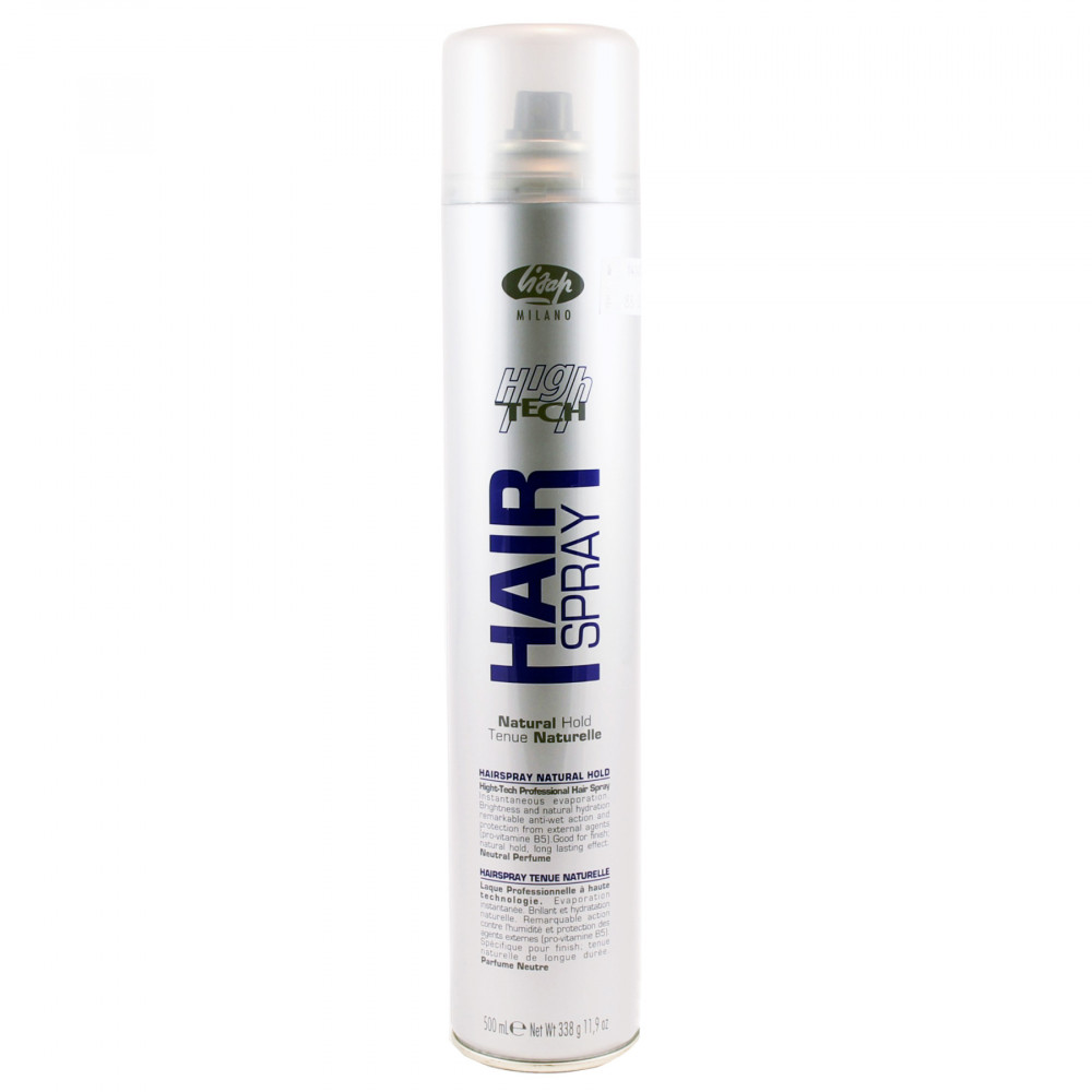 Lisap Hair No Gas Natural HIGH TECH Лак нормальної фіксації без газу, 300 ml